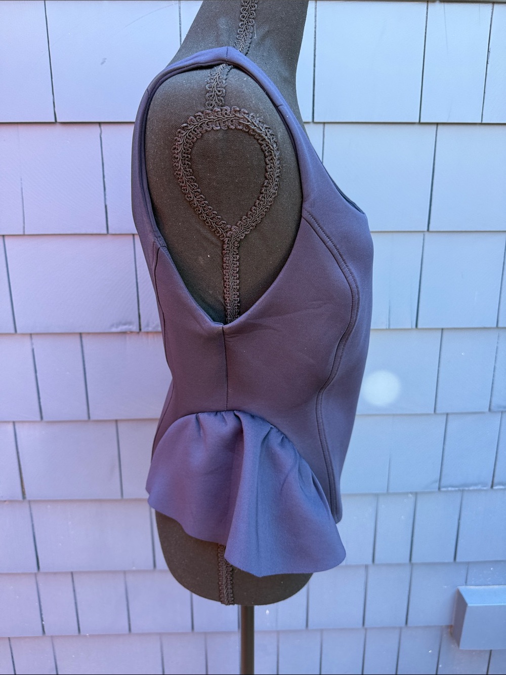 Maeve blue Peplum Tank Top medium NWT - Picture 4 of 8